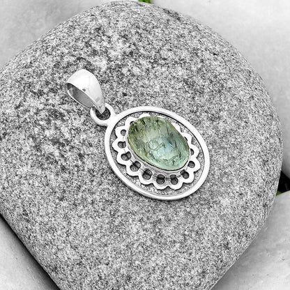 Natural Aquamarine Rough - Brazil Pendant P-1147 SDP132550
