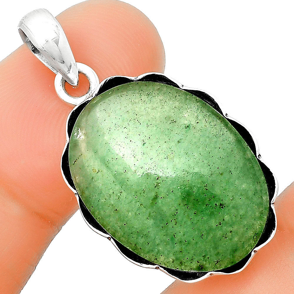 Natural Green Aventurine Pendant P-1555 SDP132584