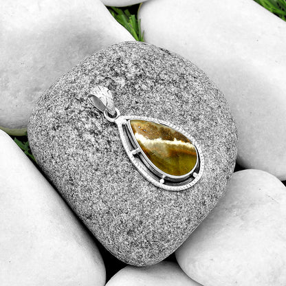 Natural Australian Prehnite Pendant P-1495 SDP132636