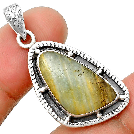 Natural Blue Aragonite Pendant P-1495 SDP132643