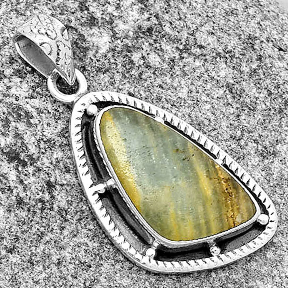 Natural Blue Aragonite Pendant P-1495 SDP132643