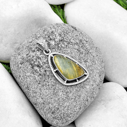 Natural Blue Aragonite Pendant P-1495 SDP132643
