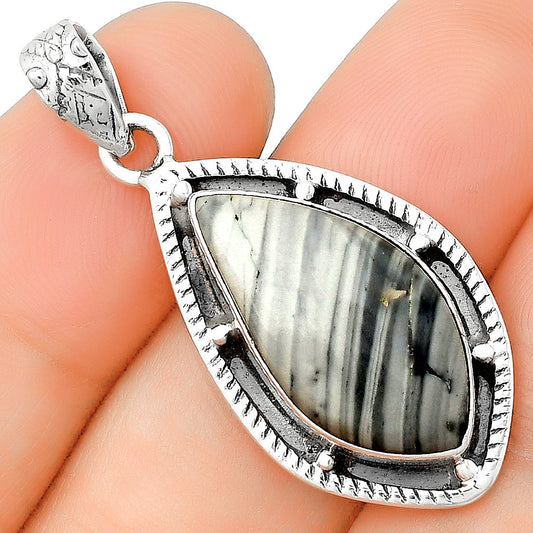Natural Picasso Jasper Pendant P-1495 SDP132646