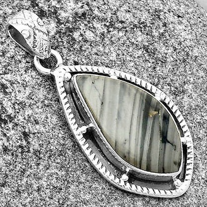 Natural Picasso Jasper Pendant P-1495 SDP132646
