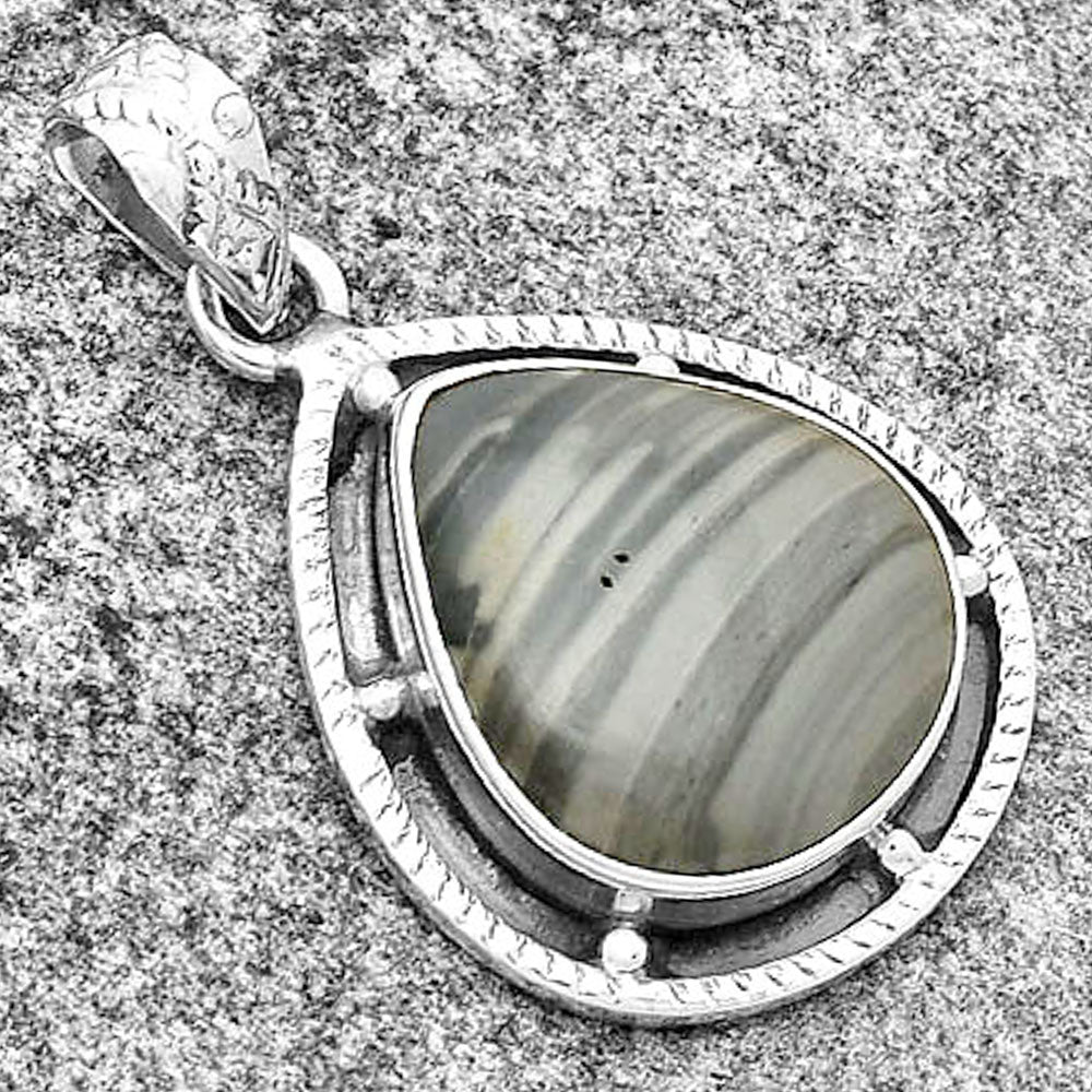 Natural Picasso Jasper Pendant P-1495 SDP132656