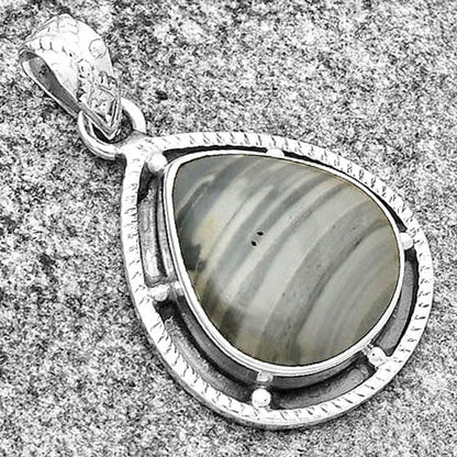 Natural Picasso Jasper Pendant P-1495 SDP132656