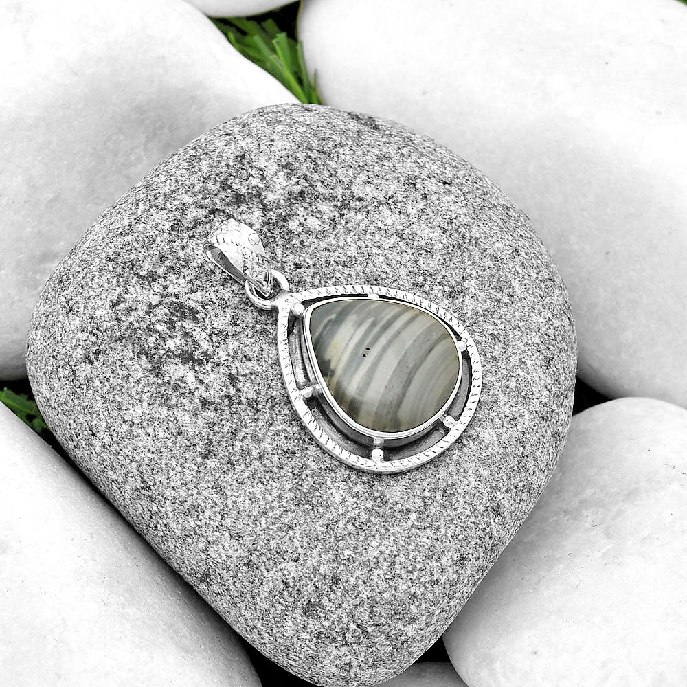 Natural Picasso Jasper Pendant P-1495 SDP132656