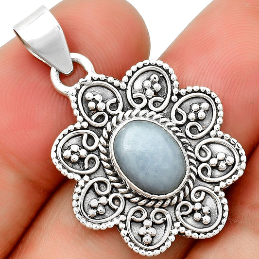 Natural Angelite Pendant P-1214 SDP132690