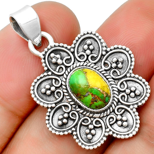 Copper Green Turquoise - Arizona Pendant P-1214 SDP132692