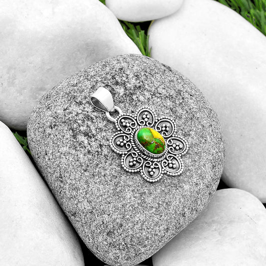 Copper Green Turquoise - Arizona Pendant P-1214 SDP132692