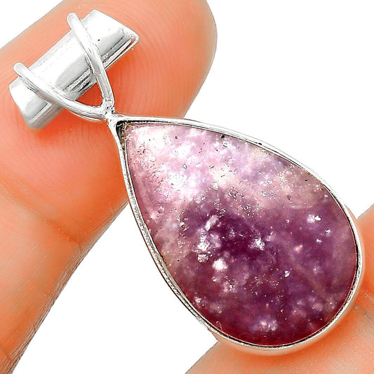 Natural Purple Lepidolite Pendant P-1304 SDP132749
