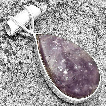 Natural Purple Lepidolite Pendant P-1304 SDP132749