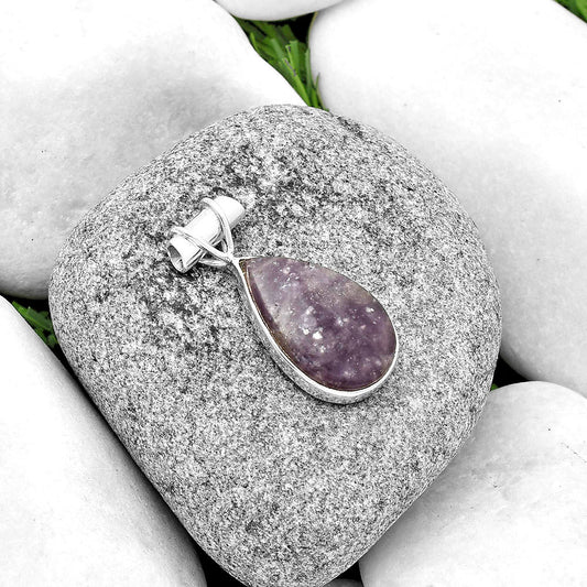 Natural Purple Lepidolite Pendant P-1304 SDP132749