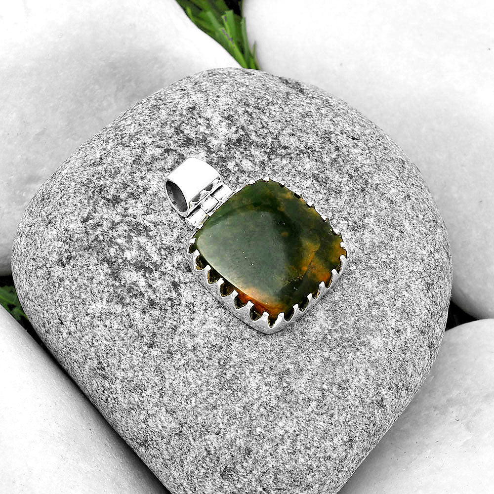 Natural Chrome Chalcedony Pendant P-1670 SDP132771