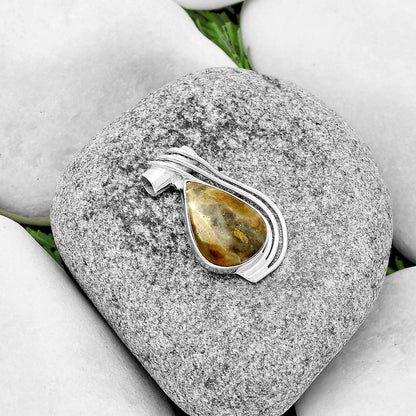 Natural Australian Prehnite Pendant P-1432 SDP132800