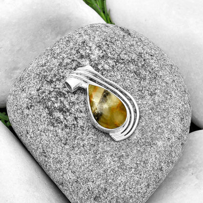 Natural Australian Prehnite Pendant P-1432 SDP132818