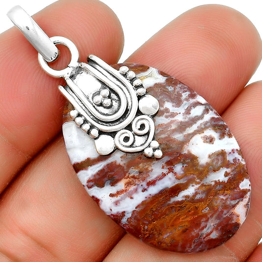 Natural Red Moss Agate Pendant P-1313 SDP132863
