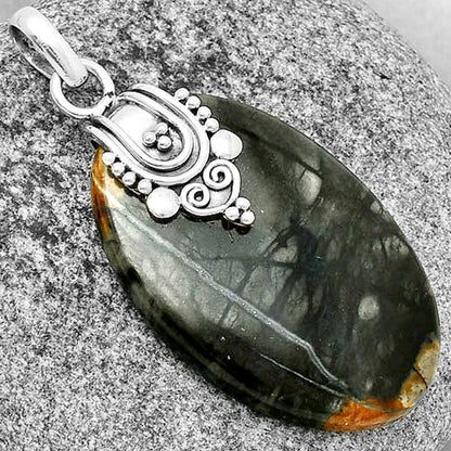 Natural Picasso Jasper Pendant P-1313 SDP132880