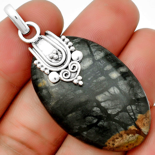 Natural Picasso Jasper Pendant P-1313 SDP132888