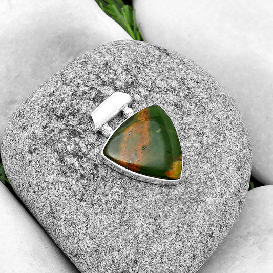 Natural Chrome Chalcedony Pendant P-1259 SDP132901