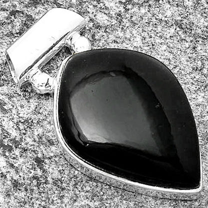 Natural Tektite Cab - Greek Pendant P-1259 SDP132920