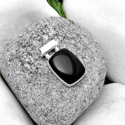 Natural Tektite Cab - Greek Pendant P-1259 SDP132921