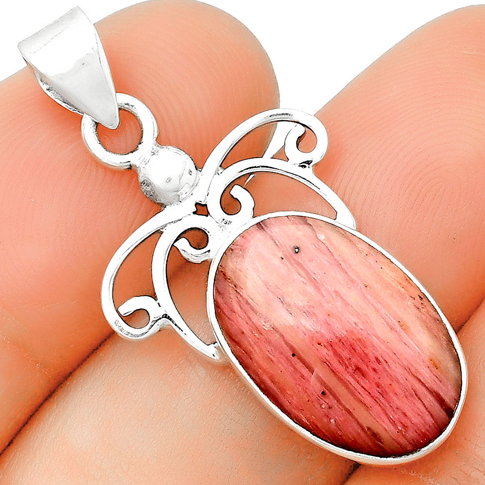Natural Pink Tulip Quartz Pendant P-1239 SDP132932