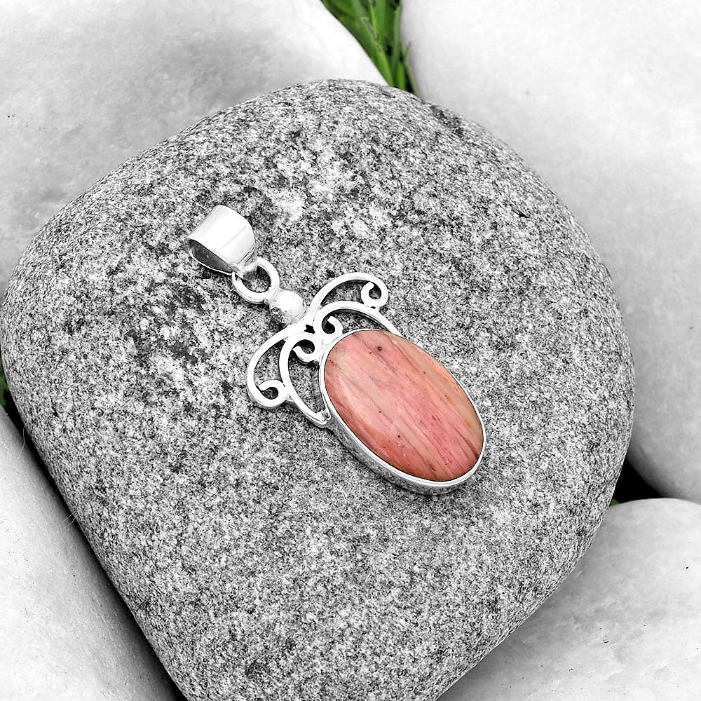 Natural Pink Tulip Quartz Pendant P-1239 SDP132932