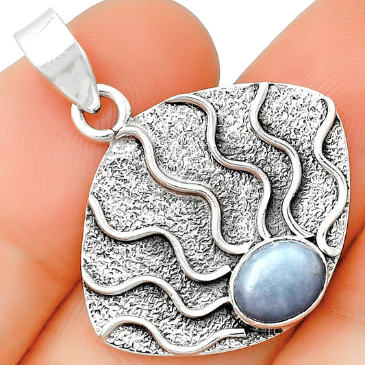 Fire Flame - Natural Angelite Pendant P-1685 SDP132960