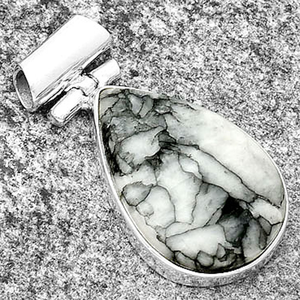 Natural Pinolith Stone Pendant P-1621 SDP133015