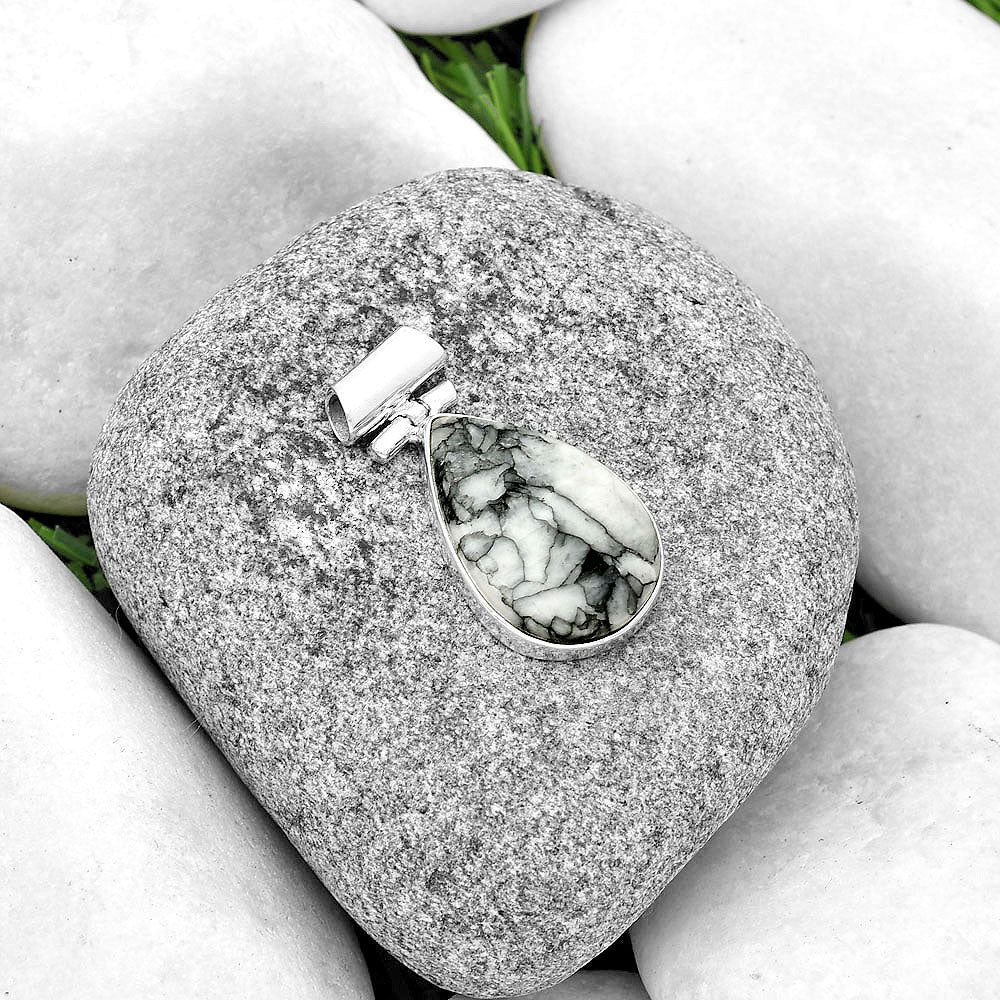 Natural Pinolith Stone Pendant P-1621 SDP133015