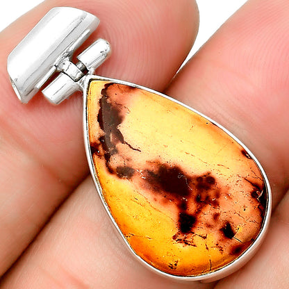 Natural Indian Paint Gemstone Pendant P-1621 SDP133022