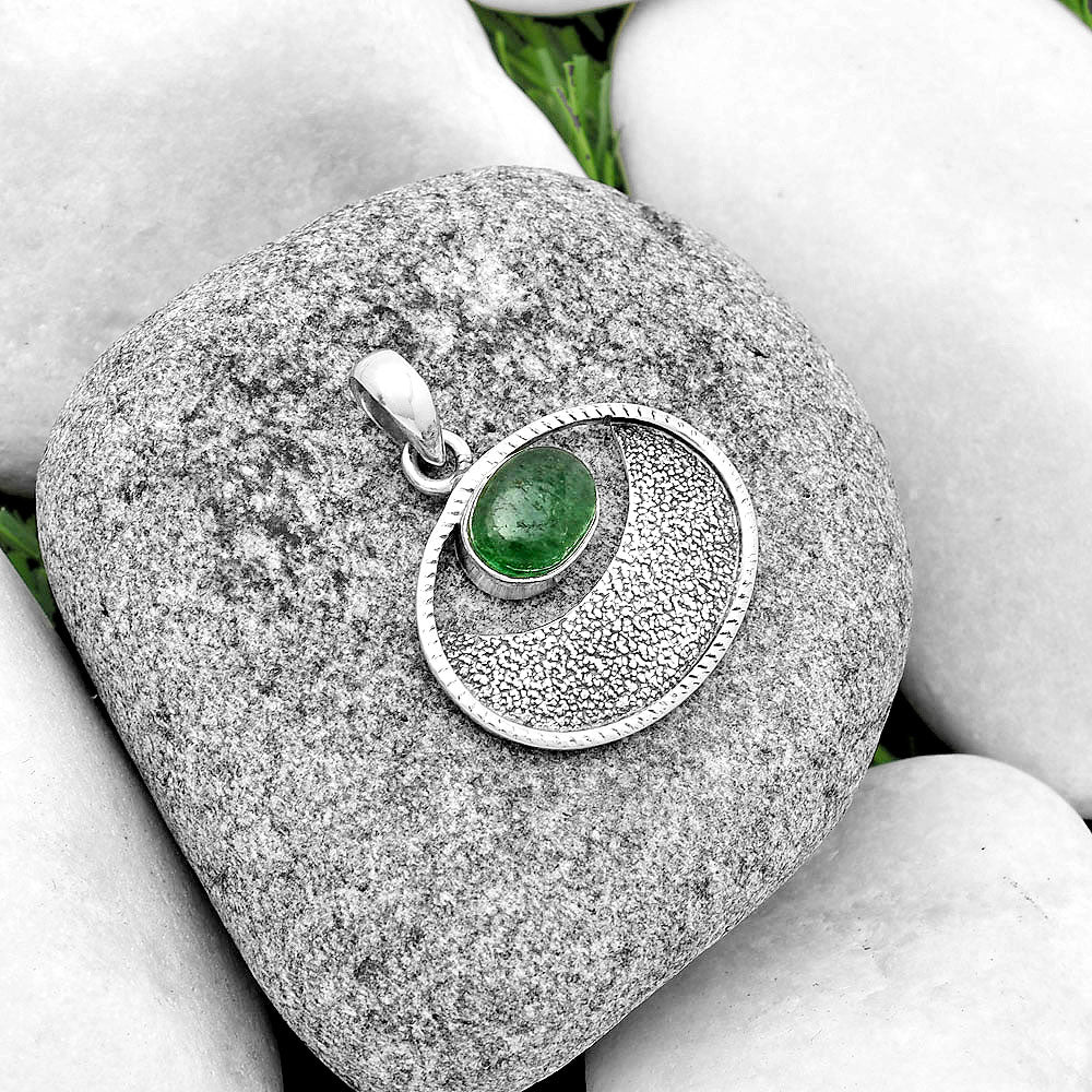 Natural Green Aventurine Pendant P-1630 SDP133034