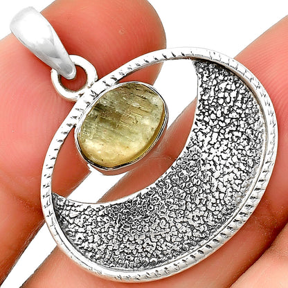 Natural Green Kyanite Rough - India Pendant P-1630 SDP133055