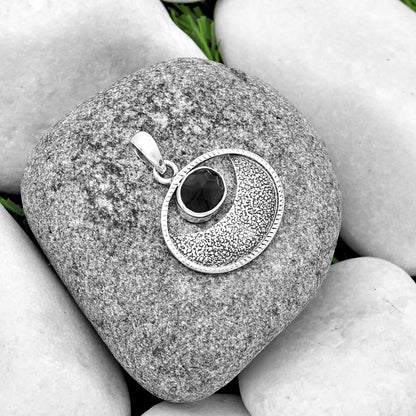 Natural Black Onyx - Brazil Pendant P-1630 SDP133059