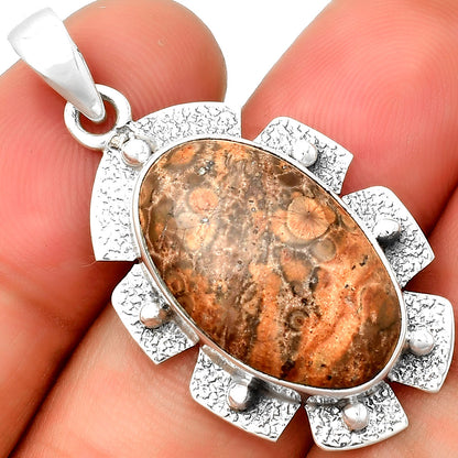Natural Leopard Skin Jasper Pendant P-1485 SDP133069