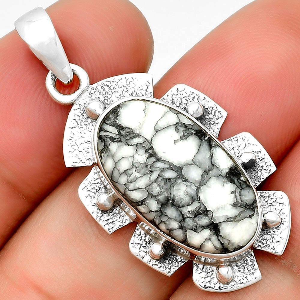 Natural Pinolith Stone Pendant P-1485 SDP133071