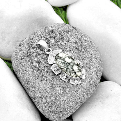 Natural Pinolith Stone Pendant P-1485 SDP133071