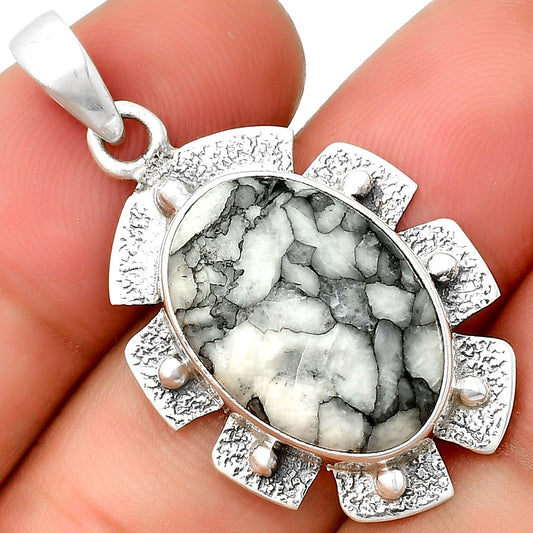 Natural Pinolith Stone Pendant P-1485 SDP133073