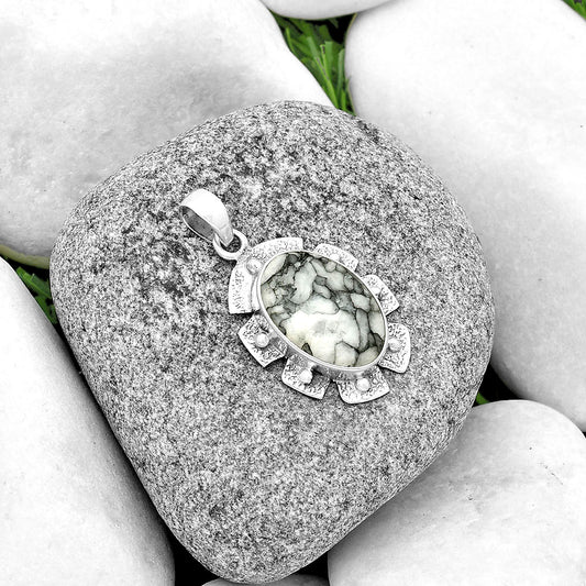 Natural Pinolith Stone Pendant P-1485 SDP133073