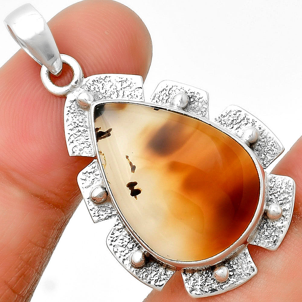 Natural Montana Agate - USA Pendant P-1485 SDP133076