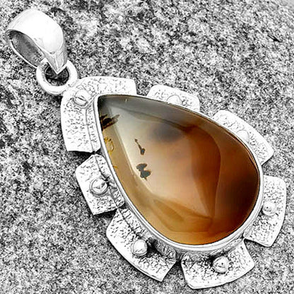 Natural Montana Agate - USA Pendant P-1485 SDP133076