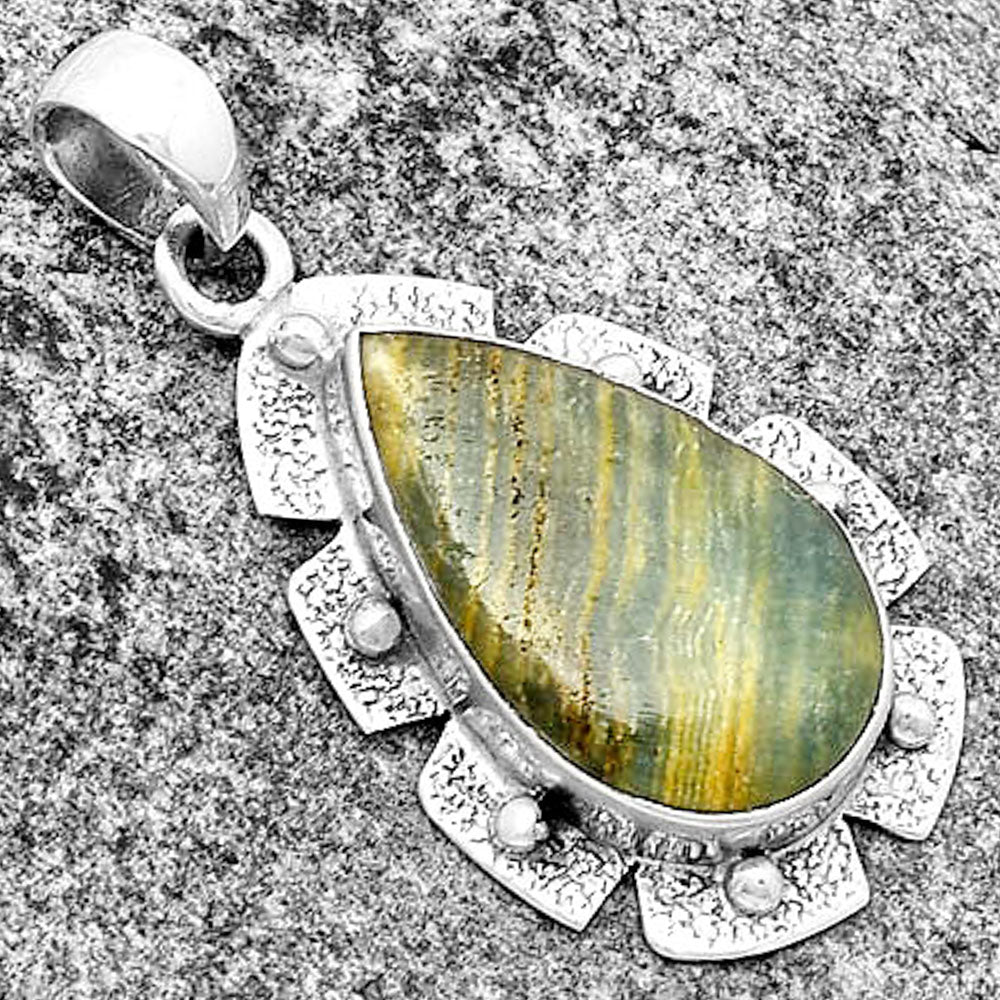 Natural Blue Aragonite Pendant P-1485 SDP133085