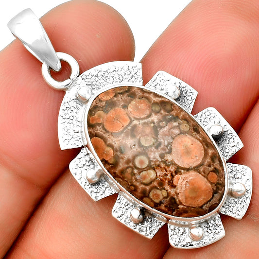 Natural Poppy Jasper Pendant P-1485 SDP133097
