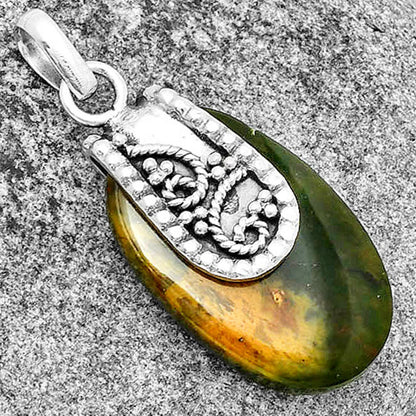 Natural Chrome Chalcedony Pendant P-1313 SDP133187