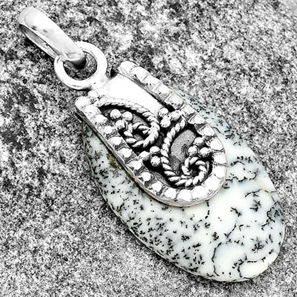 Merlinite Dendritic Opal - Turkey Pendant P-1313 SDP133192