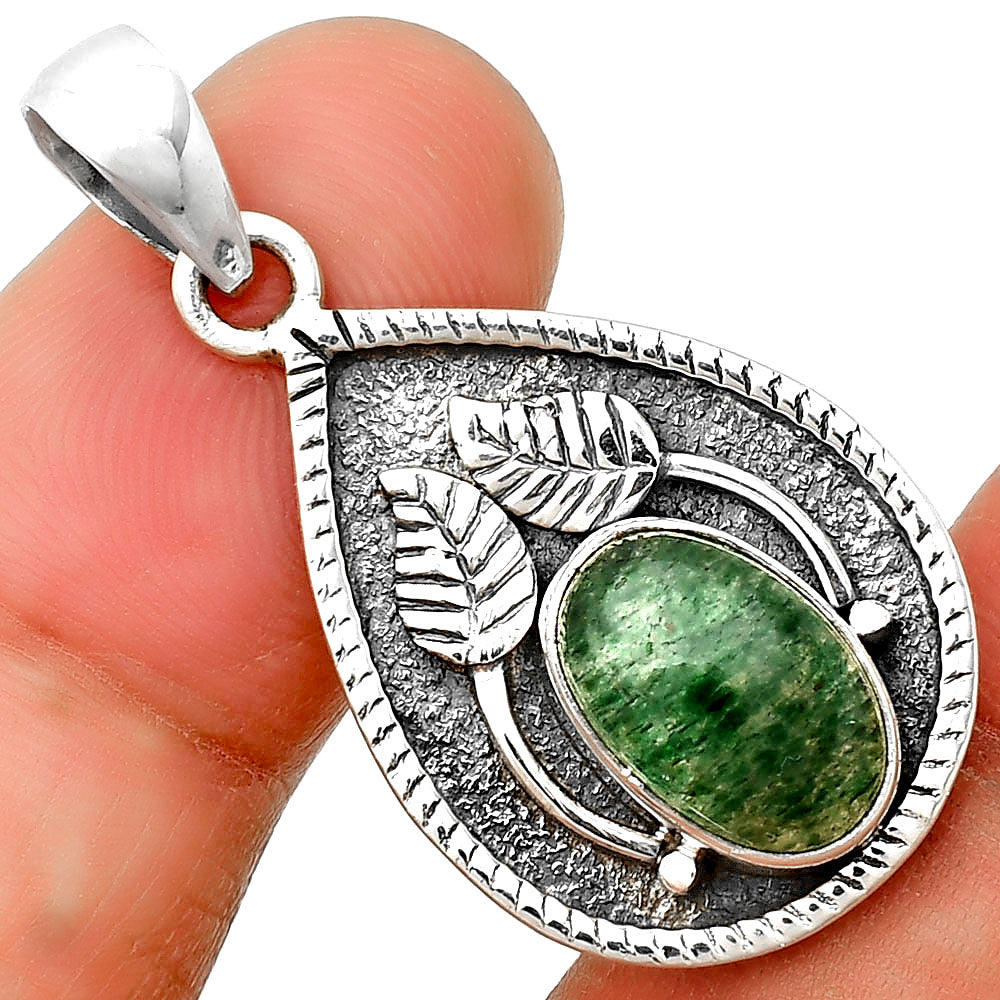 Natural Green Aventurine Pendant P-1138 SDP133234