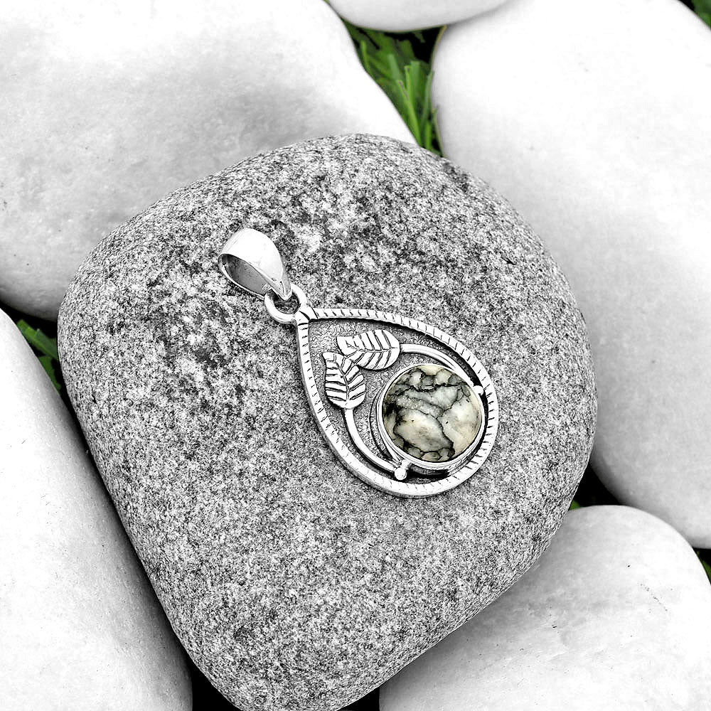 Natural Pinolith Stone Pendant P-1138 SDP133238