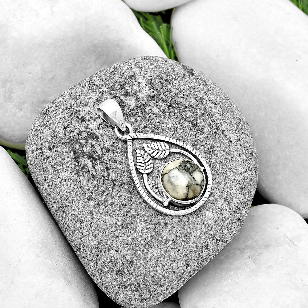 Natural Pinolith Stone Pendant P-1138 SDP133245