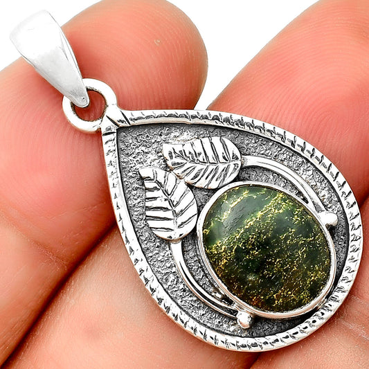Natural Green Fuchsite Pendant P-1138 SDP133255